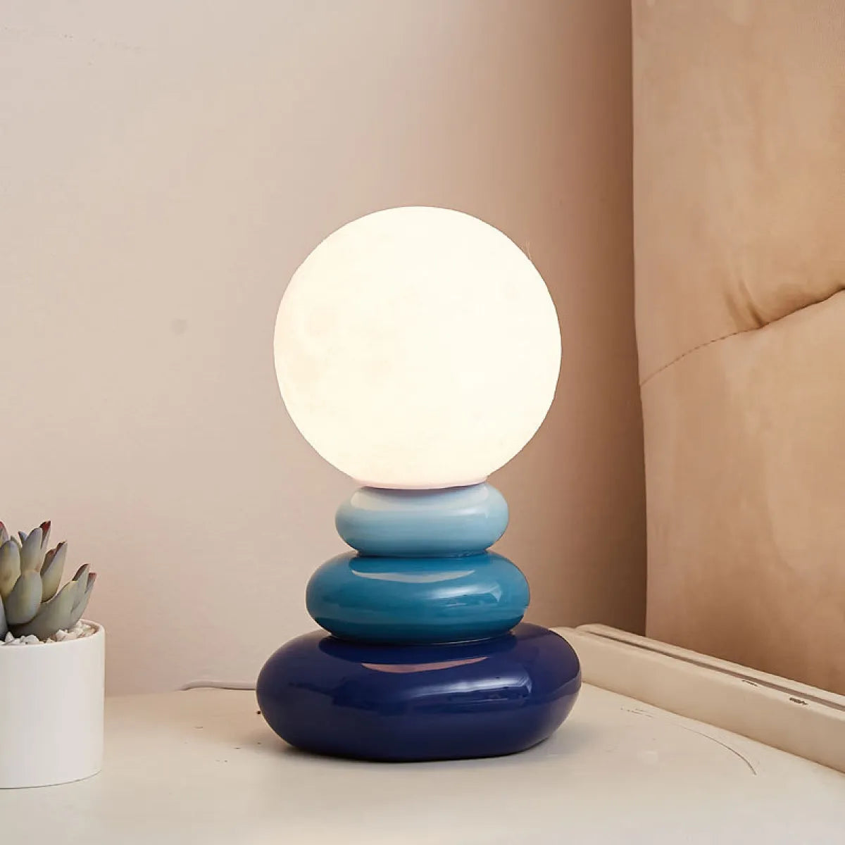 Nature Stacked Stone Glow Lamp
