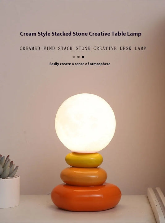 Nature Stacked Stone Glow Lamp