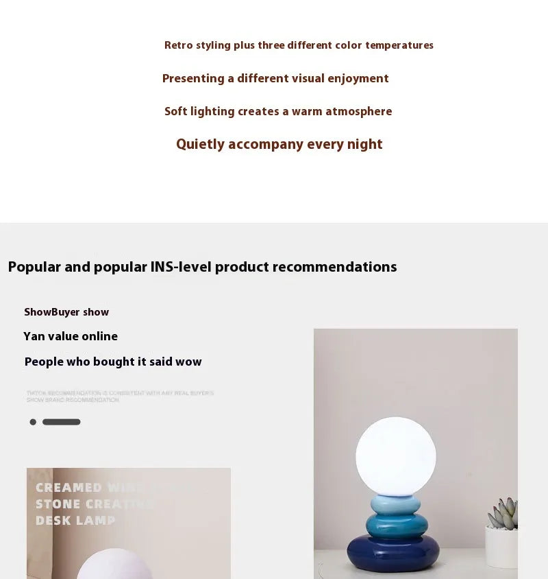 Nature Stacked Stone Glow Lamp