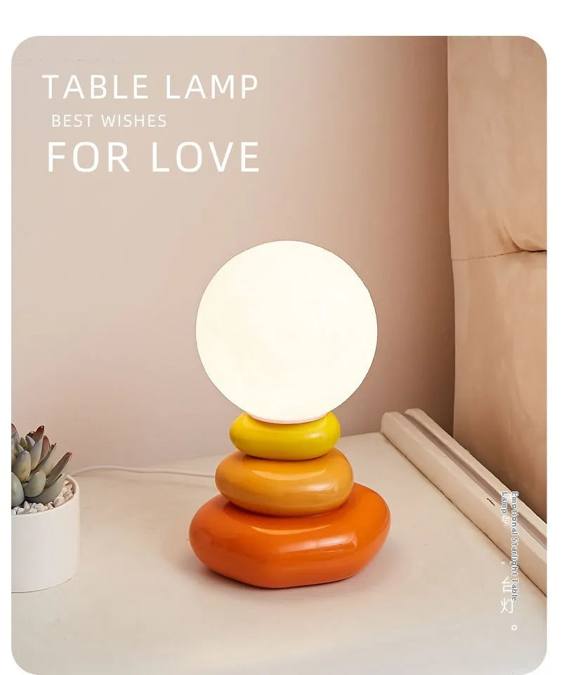 Nature Stacked Stone Glow Lamp