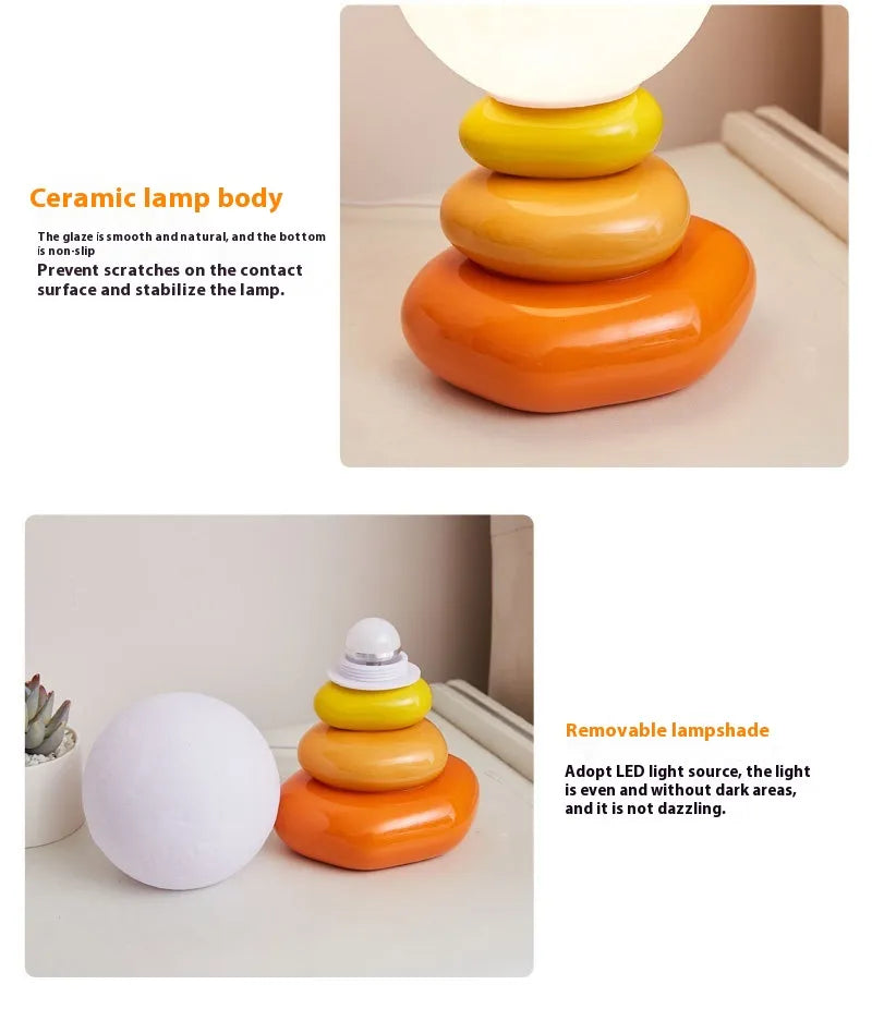Nature Stacked Stone Glow Lamp