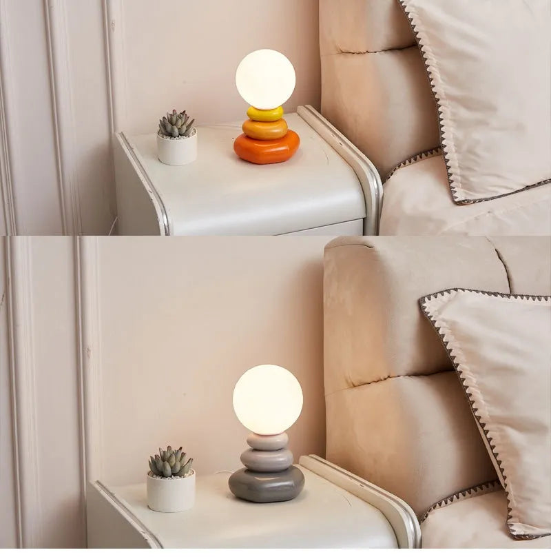 Nature Stacked Stone Glow Lamp