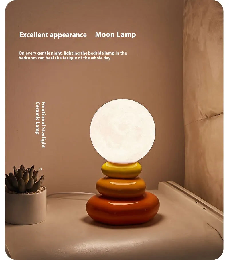 Nature Stacked Stone Glow Lamp